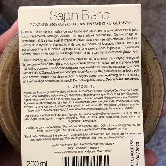 Jardin Des Monts Sapin Blanc Energy Boost Prestige Limited Edition Spa Kit - Picture 11 of 12